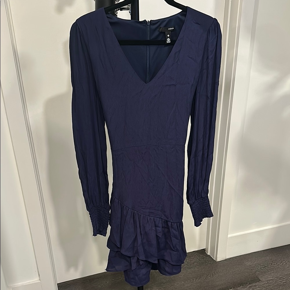 Navy Long Sleeve Dress